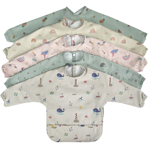 waterproof bib with sleeves