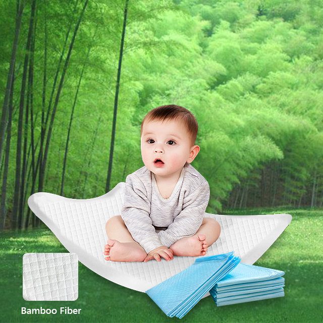 Eco friendly bamboo Disposable underpad