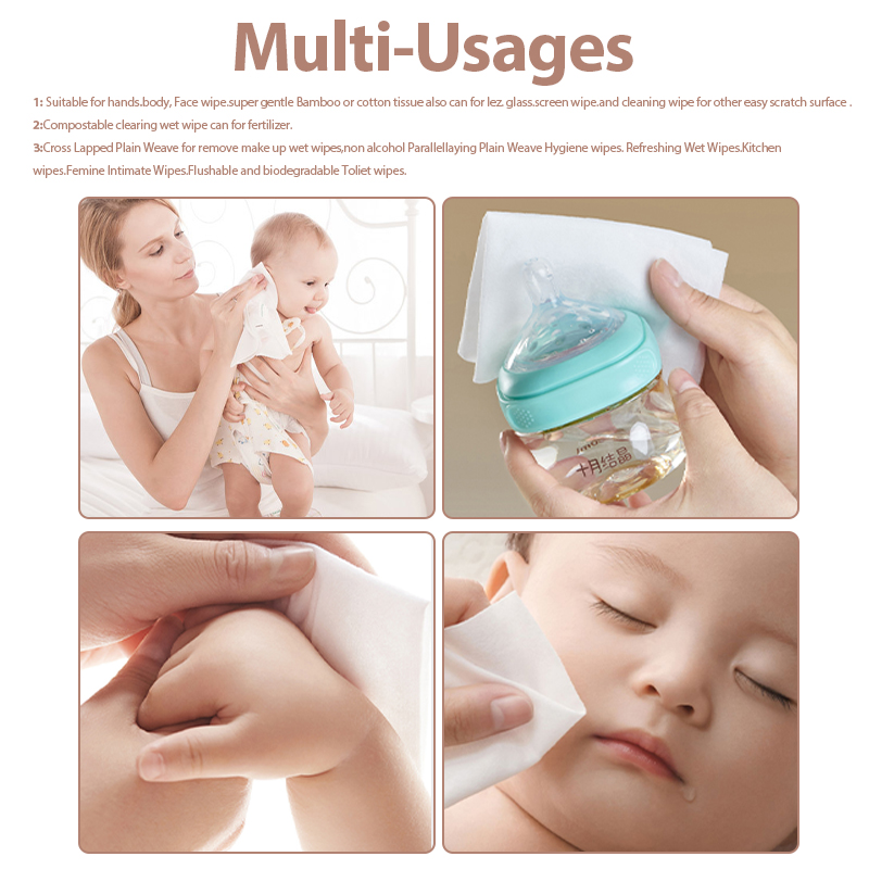 Environmental protection 100% bamboo wet tissues, wet wipe