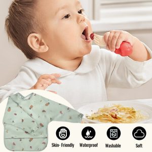 baby bibs long sleeve waterproof Baby bibs: choose the best material to protect your baby's health