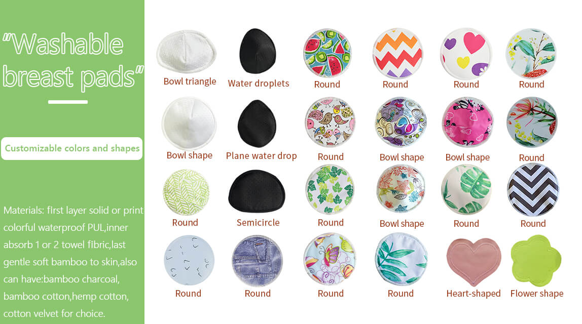Reusable Spill-proof Breast Feeding Pads Reusable Spill-proof Breast Feeding Pads