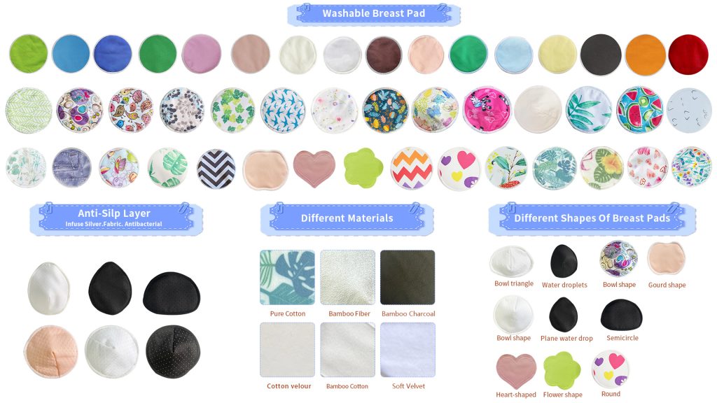 Product Name Washable bamboo breast nursing pads for feeding