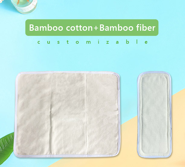Washable trifold hemp cotton insert