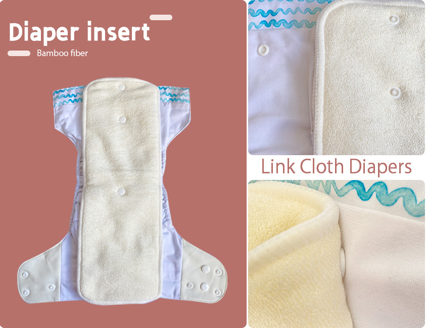 Washable Reusable Organic Hemp cloth diaper insert
