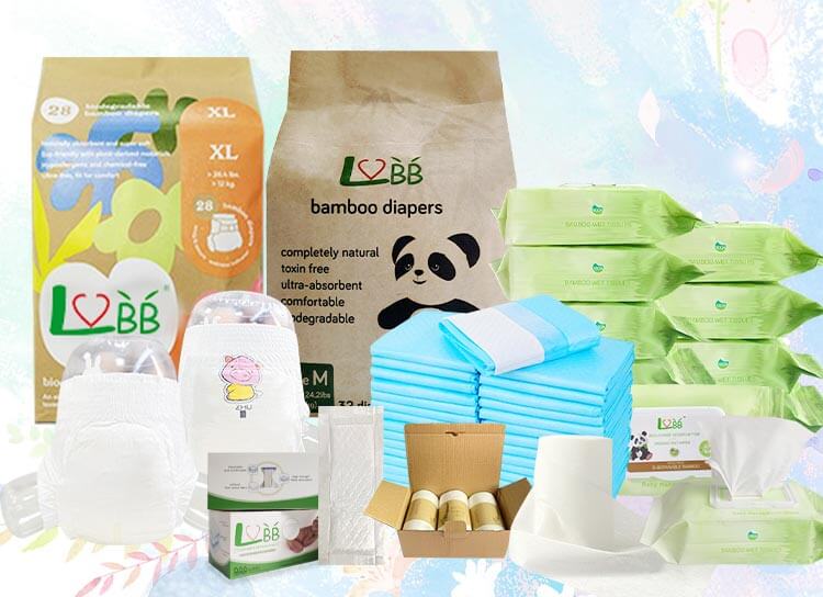 Bambus-Wegwerf-Babywindel