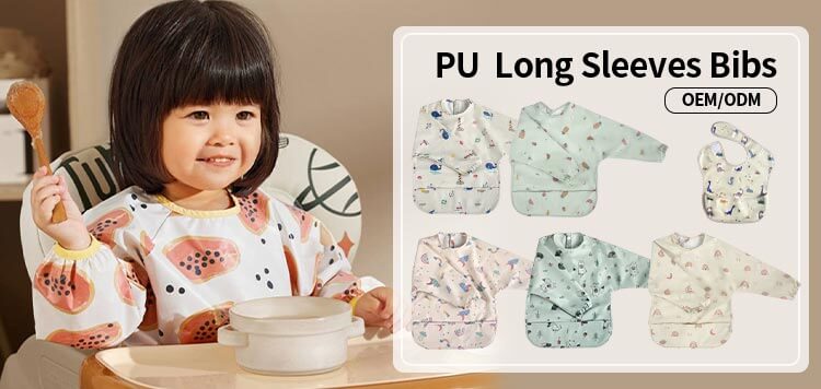 baby bibs long sleeve waterproof