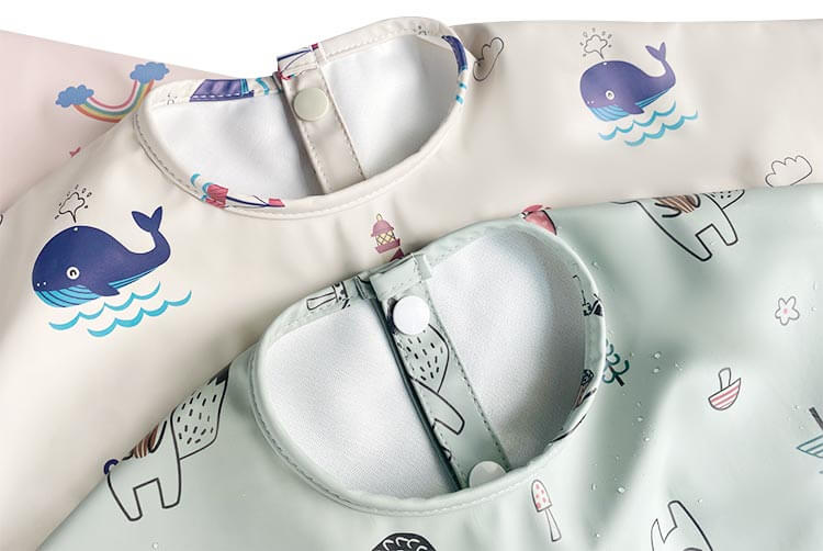 baby bibs long sleeve waterproof