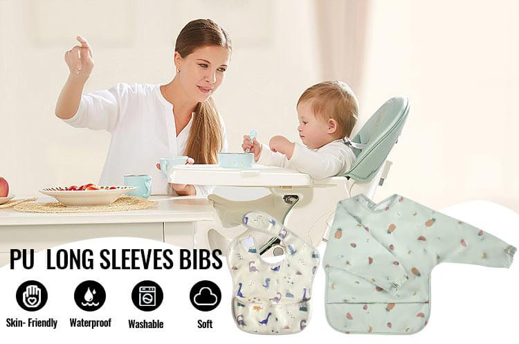 baby bibs long sleeve waterproof