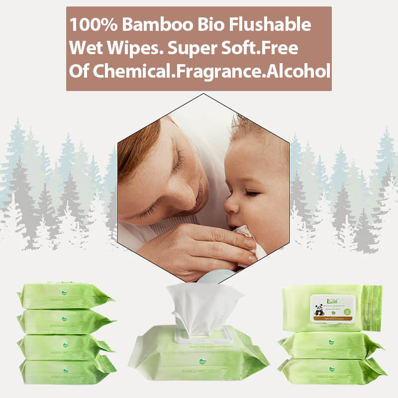 toalhetes naturais de bambu